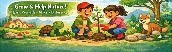 Grow & Help Nature! Earn Rewards - Make a Difference